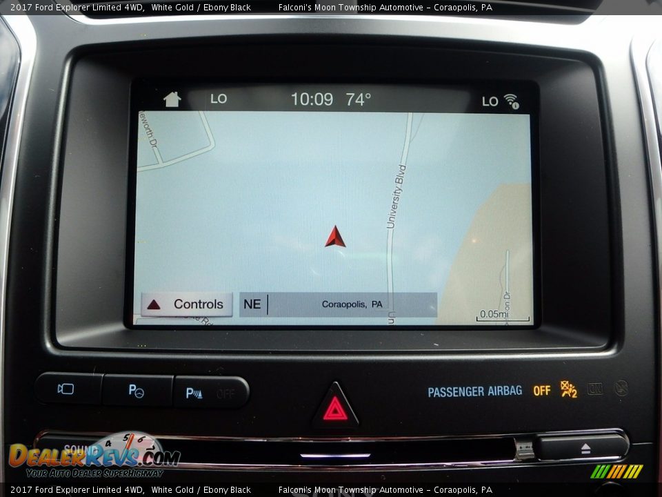 2017 Ford Explorer Limited 4WD White Gold / Ebony Black Photo #14