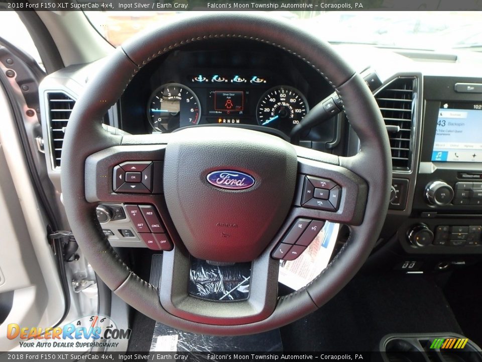 2018 Ford F150 XLT SuperCab 4x4 Steering Wheel Photo #12