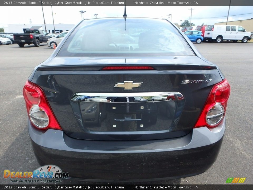2013 Chevrolet Sonic LT Sedan Cyber Gray Metallic / Jet Black/Dark Titanium Photo #3