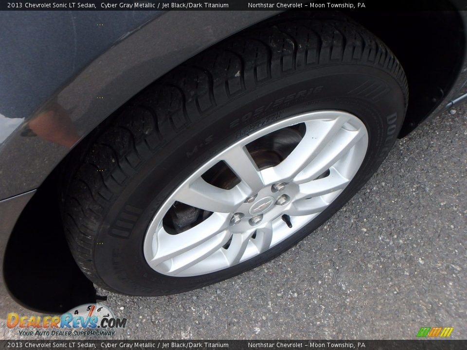 2013 Chevrolet Sonic LT Sedan Cyber Gray Metallic / Jet Black/Dark Titanium Photo #7