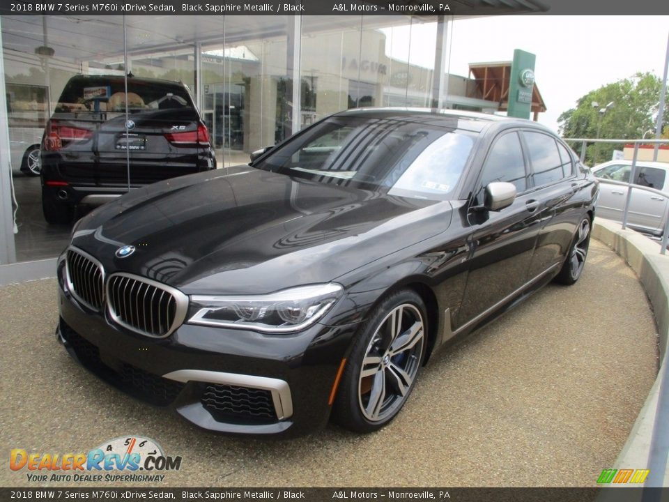2018 BMW 7 Series M760i xDrive Sedan Black Sapphire Metallic / Black Photo #1