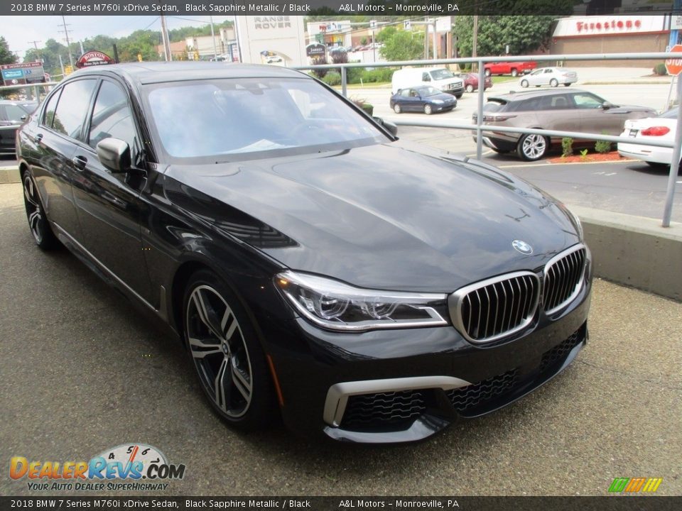 2018 BMW 7 Series M760i xDrive Sedan Black Sapphire Metallic / Black Photo #3