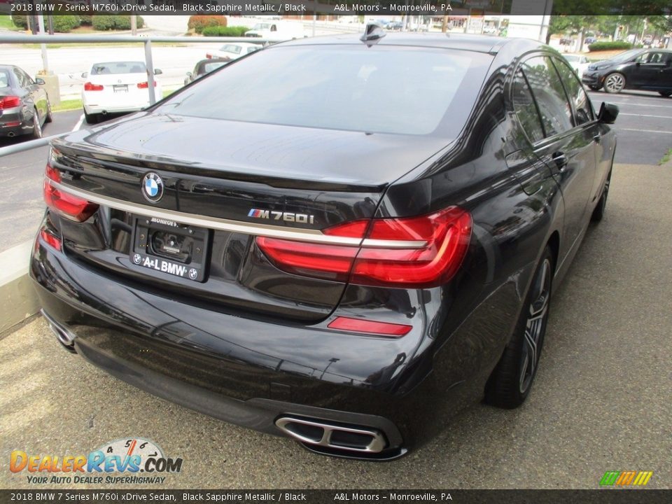 2018 BMW 7 Series M760i xDrive Sedan Black Sapphire Metallic / Black Photo #6
