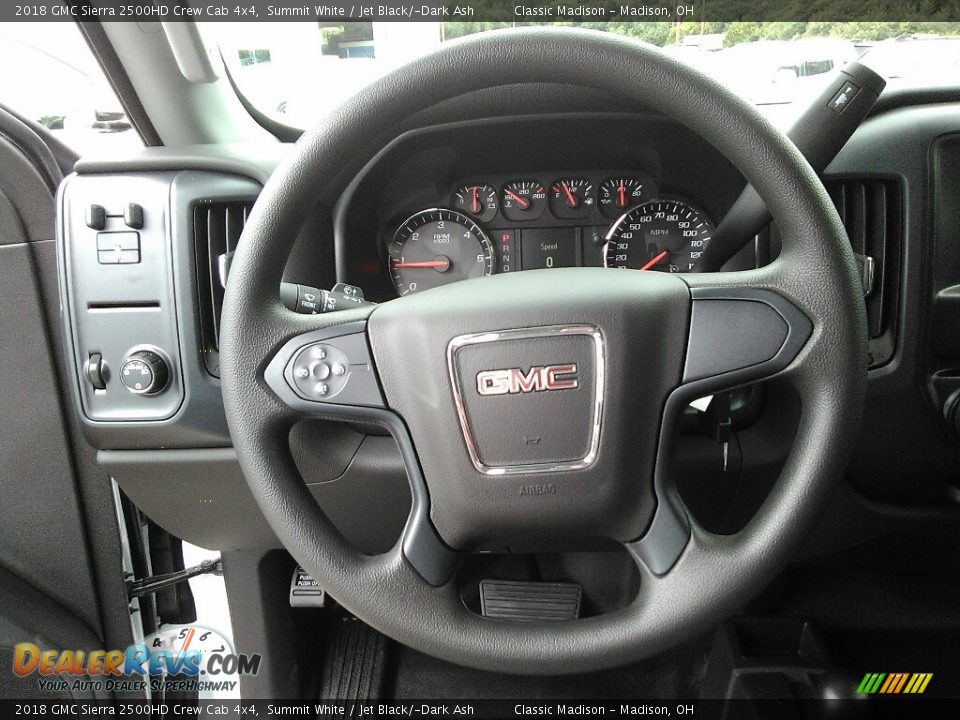 2018 GMC Sierra 2500HD Crew Cab 4x4 Steering Wheel Photo #8