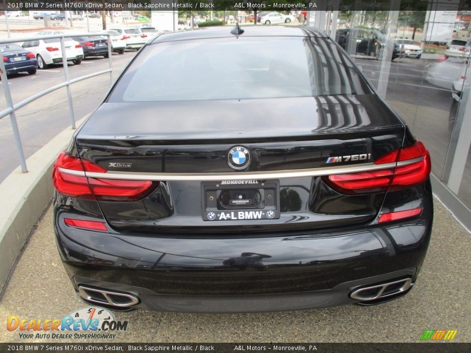 2018 BMW 7 Series M760i xDrive Sedan Black Sapphire Metallic / Black Photo #7
