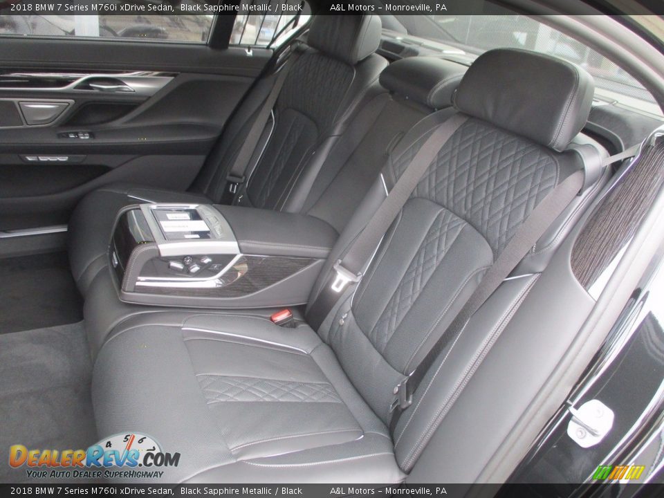 Rear Seat of 2018 BMW 7 Series M760i xDrive Sedan Photo #13