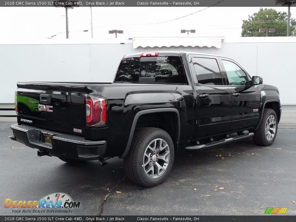 2018 GMC Sierra 1500 SLT Crew Cab 4WD Onyx Black / Jet Black Photo #2