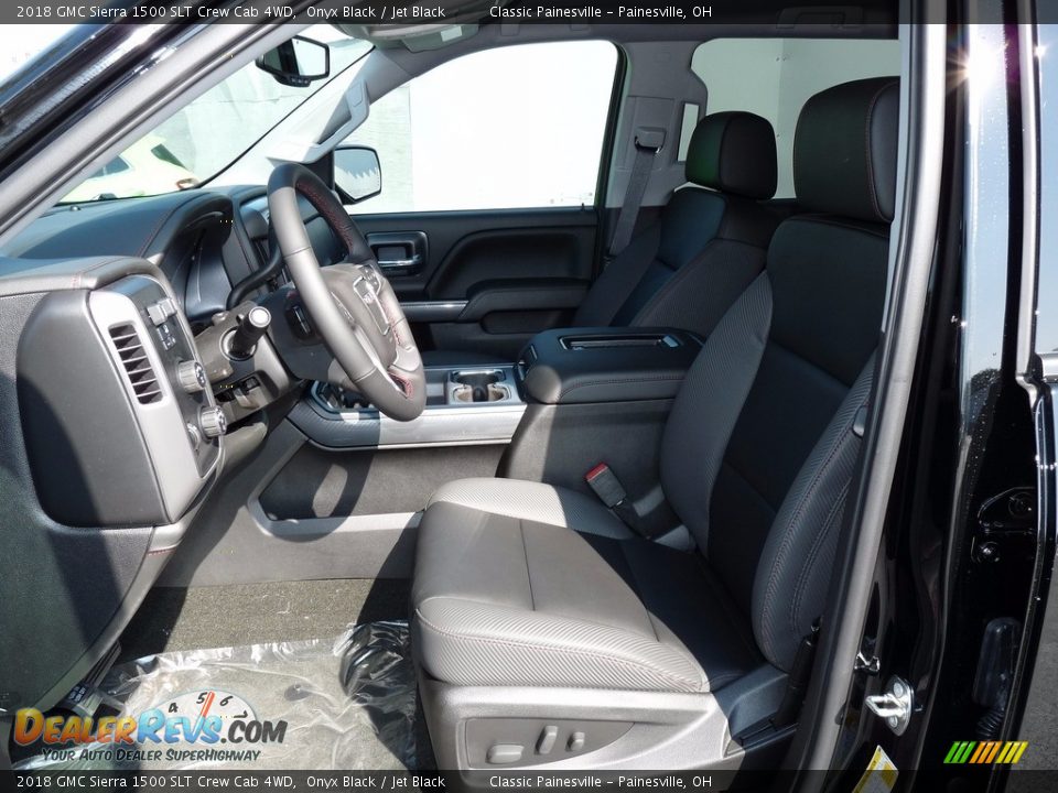 2018 GMC Sierra 1500 SLT Crew Cab 4WD Onyx Black / Jet Black Photo #6