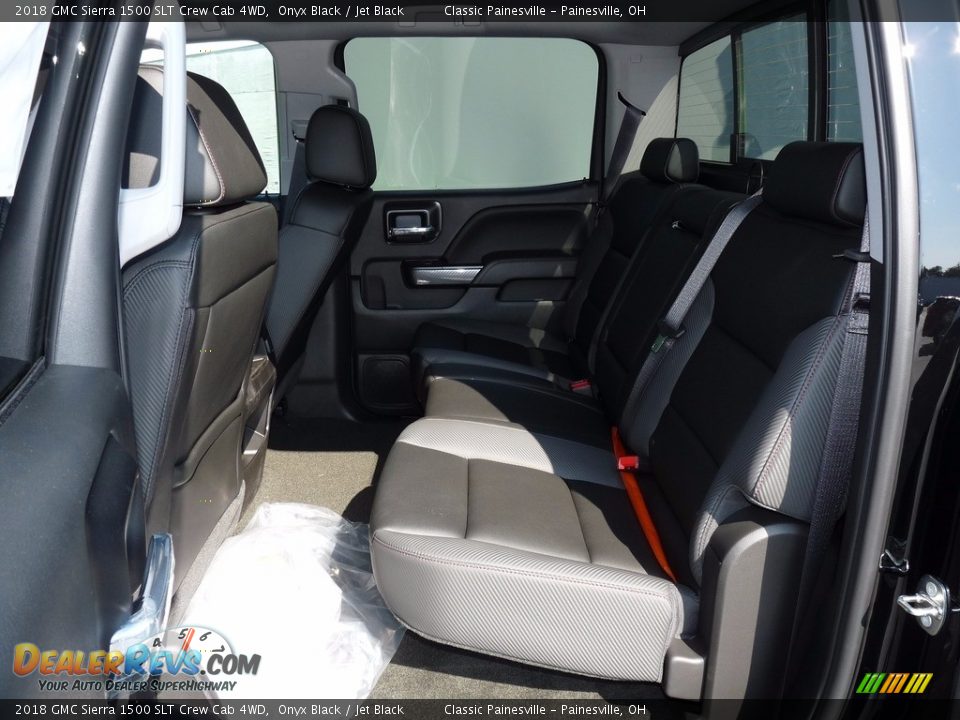 2018 GMC Sierra 1500 SLT Crew Cab 4WD Onyx Black / Jet Black Photo #7
