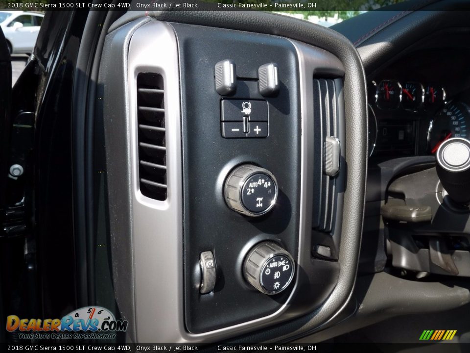 2018 GMC Sierra 1500 SLT Crew Cab 4WD Onyx Black / Jet Black Photo #8