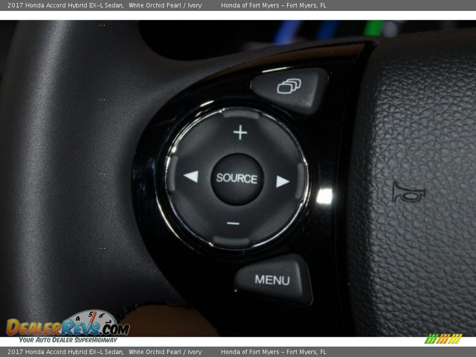 2017 Honda Accord Hybrid EX-L Sedan White Orchid Pearl / Ivory Photo #14