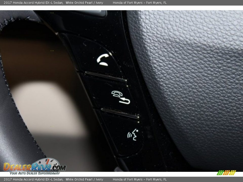 2017 Honda Accord Hybrid EX-L Sedan White Orchid Pearl / Ivory Photo #15