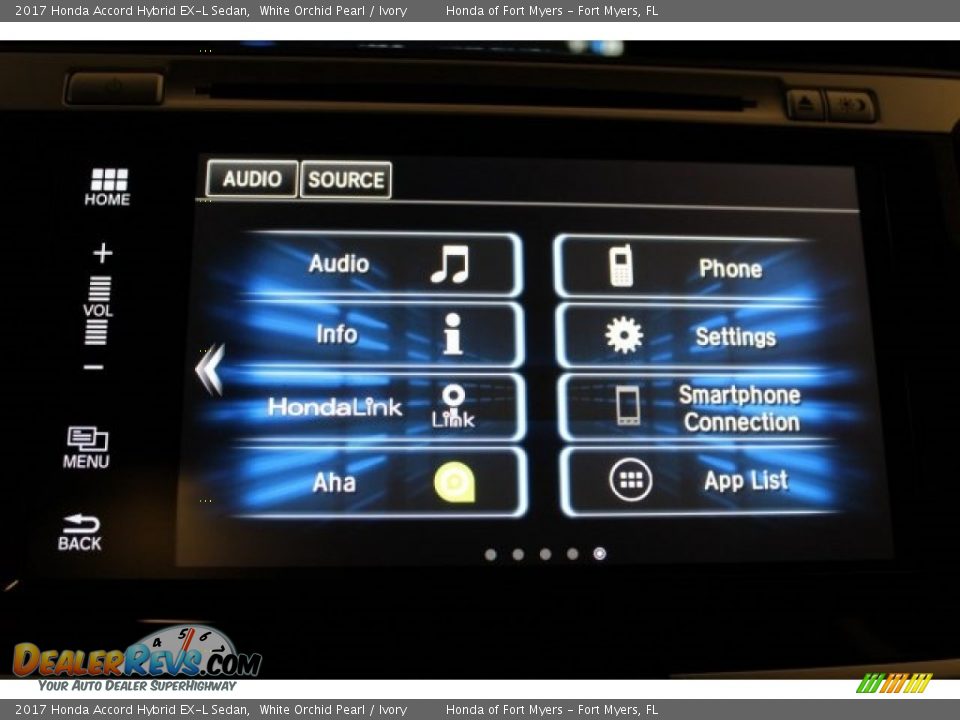 2017 Honda Accord Hybrid EX-L Sedan White Orchid Pearl / Ivory Photo #21