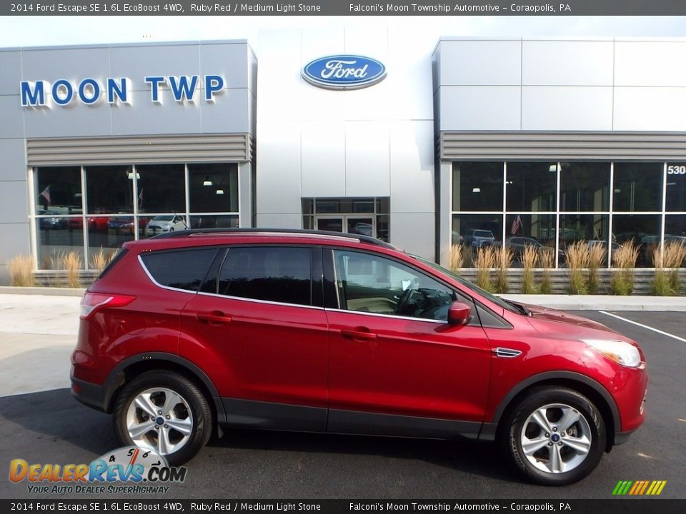 2014 Ford Escape SE 1.6L EcoBoost 4WD Ruby Red / Medium Light Stone Photo #1