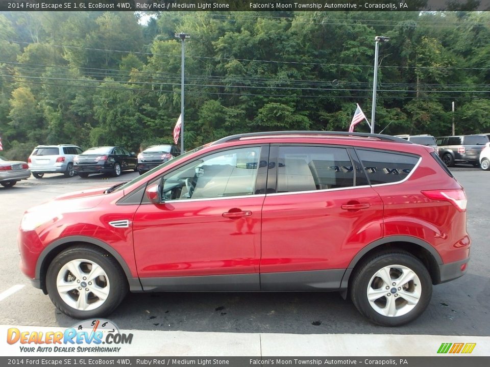 2014 Ford Escape SE 1.6L EcoBoost 4WD Ruby Red / Medium Light Stone Photo #6
