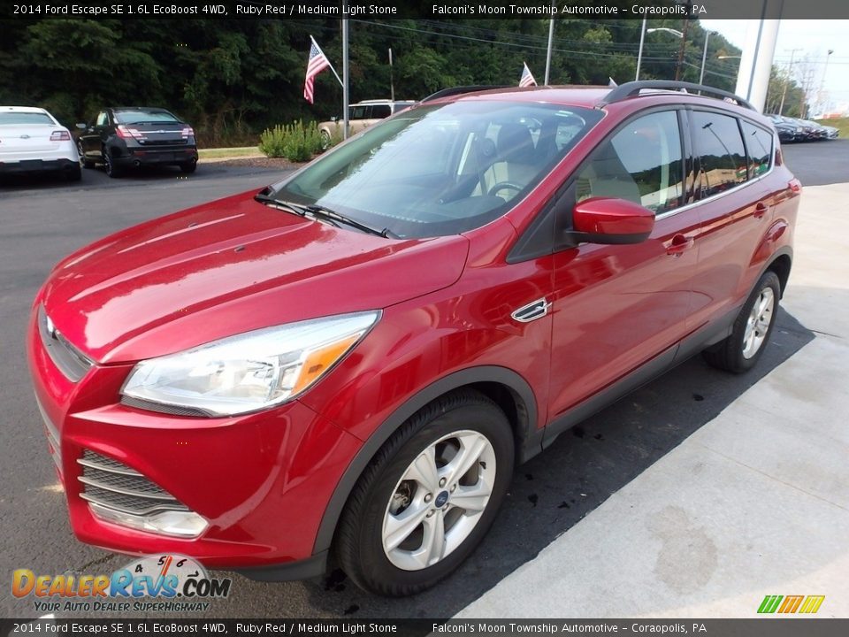 2014 Ford Escape SE 1.6L EcoBoost 4WD Ruby Red / Medium Light Stone Photo #7