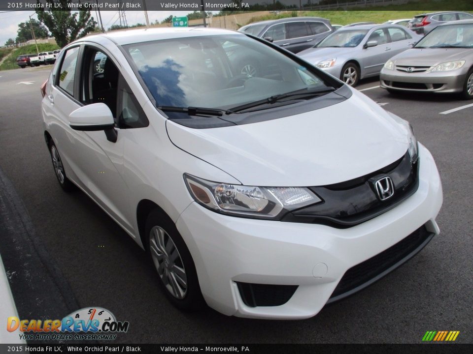 2015 Honda Fit LX White Orchid Pearl / Black Photo #7