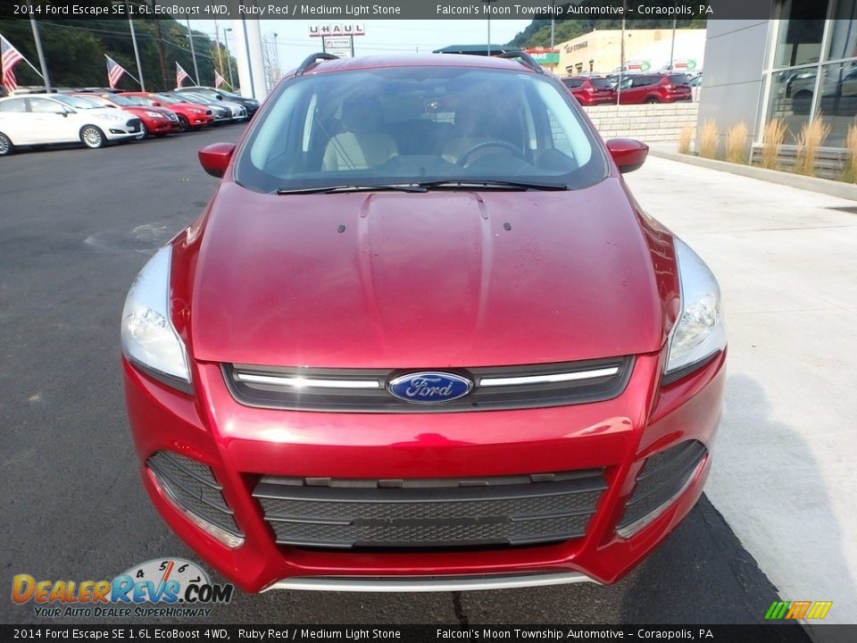 2014 Ford Escape SE 1.6L EcoBoost 4WD Ruby Red / Medium Light Stone Photo #8