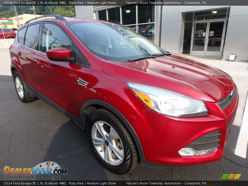 2014 Ford Escape SE 1.6L EcoBoost 4WD Ruby Red / Medium Light Stone Photo #9