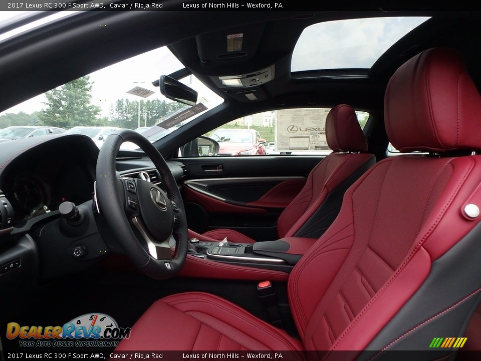 Front Seat of 2017 Lexus RC 300 F Sport AWD Photo #7