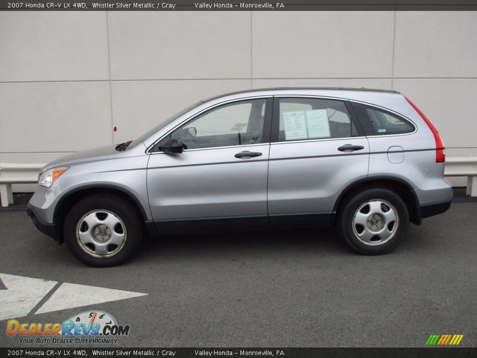 2007 Honda CR-V LX 4WD Whistler Silver Metallic / Gray Photo #2