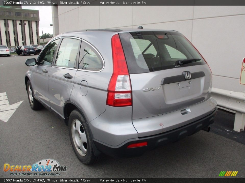2007 Honda CR-V LX 4WD Whistler Silver Metallic / Gray Photo #3