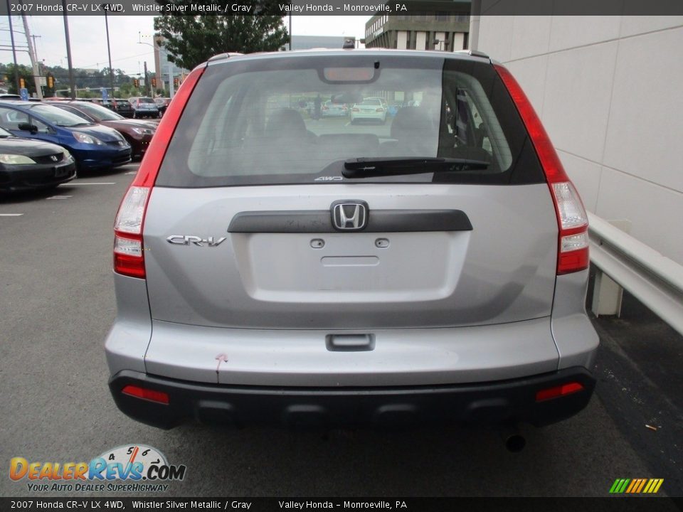 2007 Honda CR-V LX 4WD Whistler Silver Metallic / Gray Photo #4