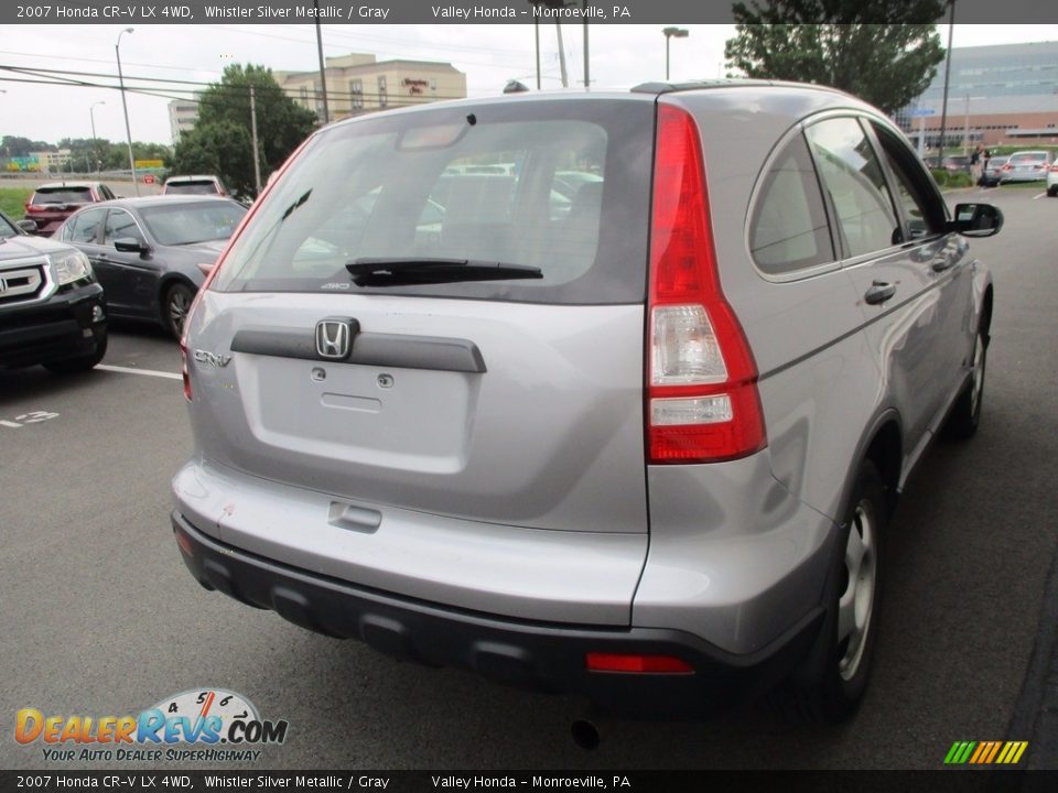 2007 Honda CR-V LX 4WD Whistler Silver Metallic / Gray Photo #5