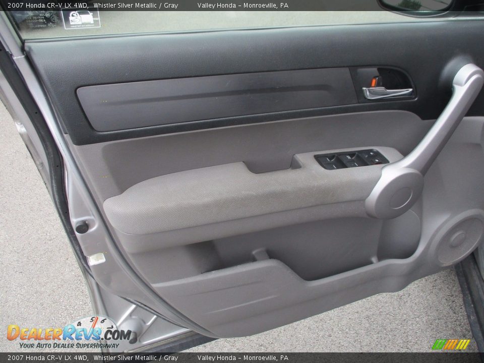 2007 Honda CR-V LX 4WD Whistler Silver Metallic / Gray Photo #10