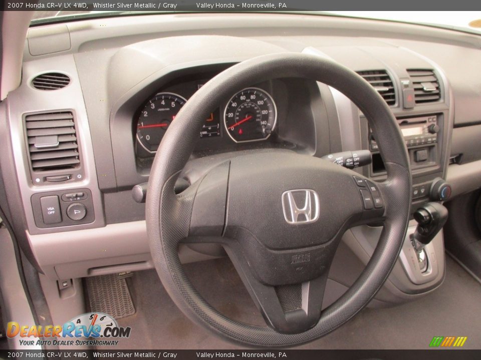 2007 Honda CR-V LX 4WD Whistler Silver Metallic / Gray Photo #13