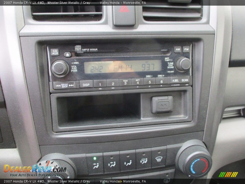 2007 Honda CR-V LX 4WD Whistler Silver Metallic / Gray Photo #15