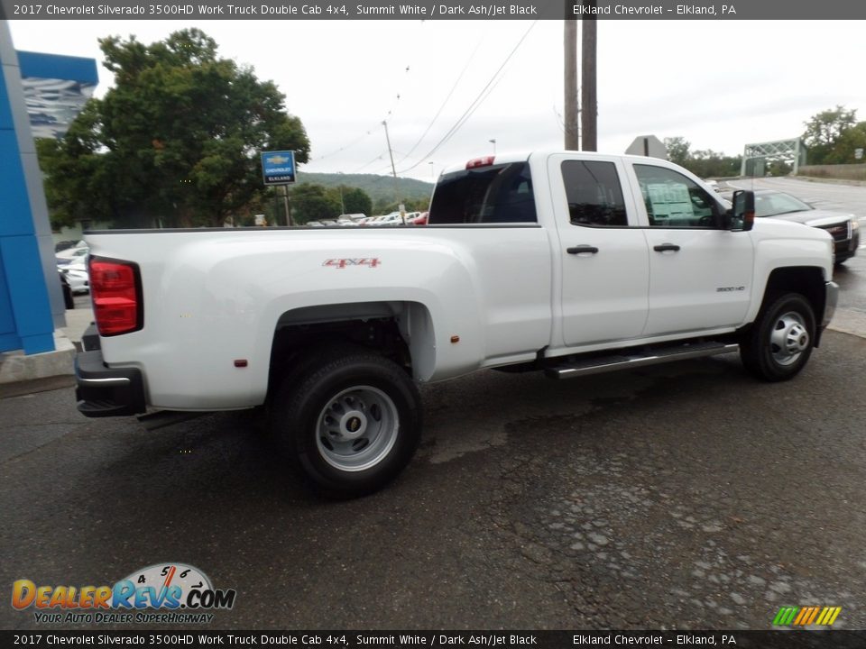 2017 Chevrolet Silverado 3500HD Work Truck Double Cab 4x4 Summit White / Dark Ash/Jet Black Photo #9