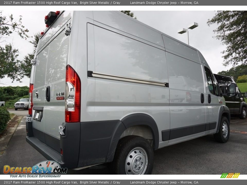 2017 Ram ProMaster 1500 High Roof Cargo Van Bright Silver Metallic / Gray Photo #2