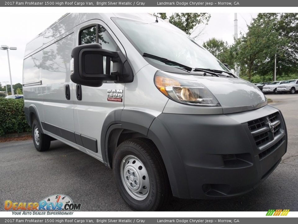 2017 Ram ProMaster 1500 High Roof Cargo Van Bright Silver Metallic / Gray Photo #3