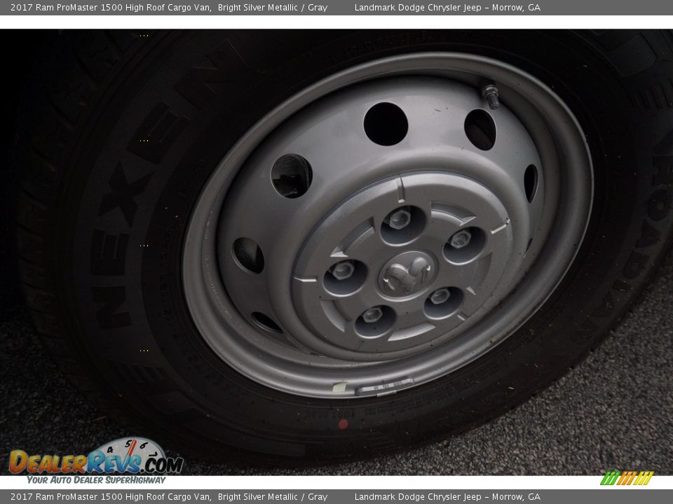 2017 Ram ProMaster 1500 High Roof Cargo Van Bright Silver Metallic / Gray Photo #4