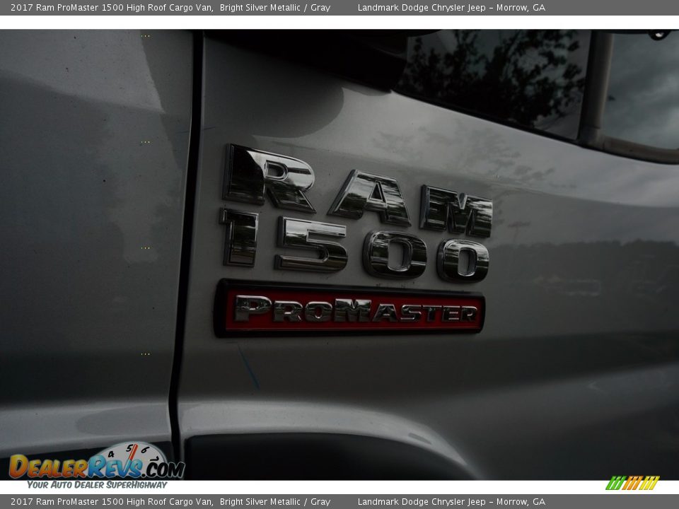 2017 Ram ProMaster 1500 High Roof Cargo Van Bright Silver Metallic / Gray Photo #5