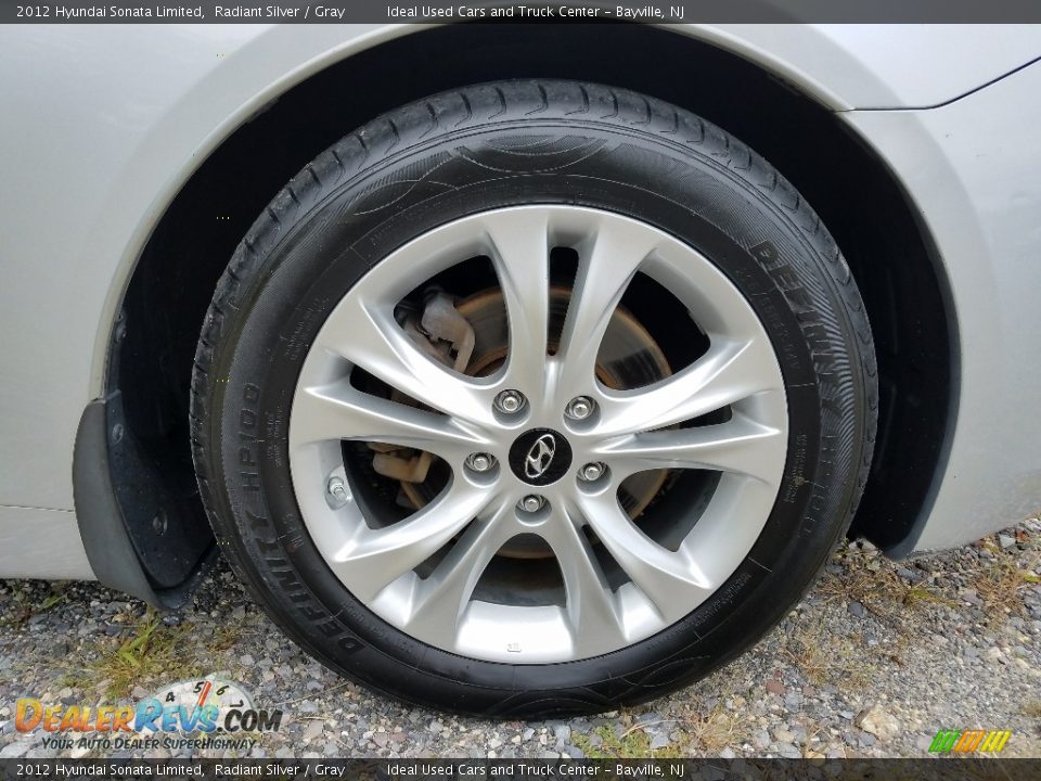 2012 Hyundai Sonata Limited Radiant Silver / Gray Photo #28