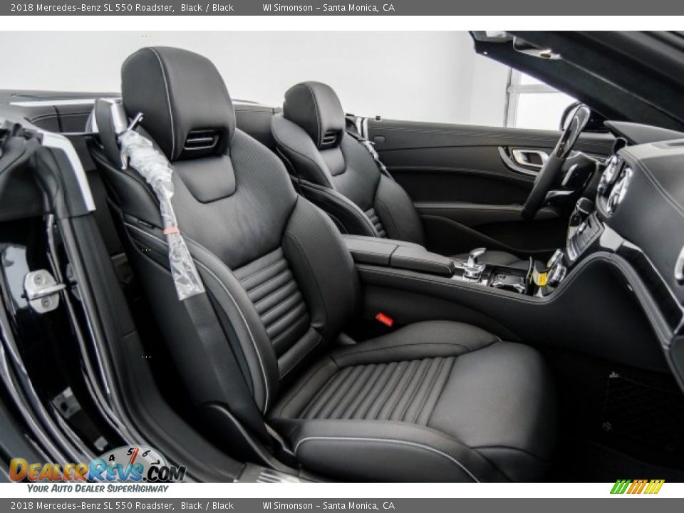 Black Interior - 2018 Mercedes-Benz SL 550 Roadster Photo #2