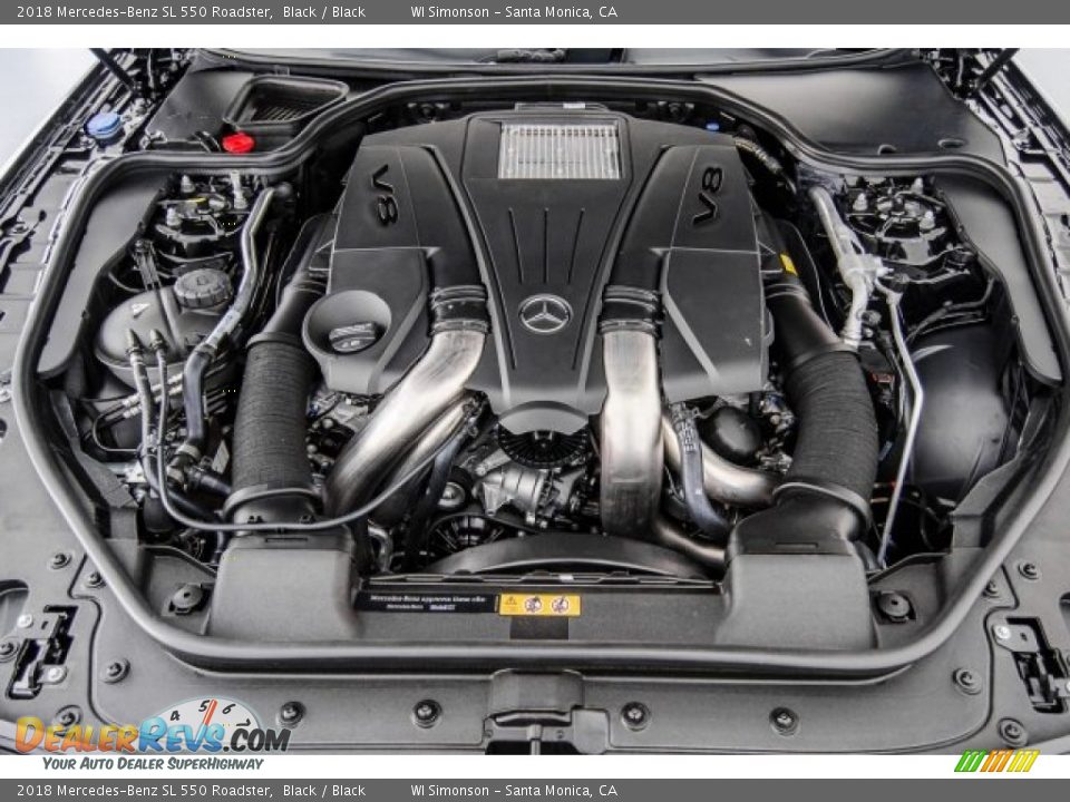 2018 Mercedes-Benz SL 550 Roadster 4.7 Liter DI biturbo DOHC 32-Valve VVT V8 Engine Photo #8