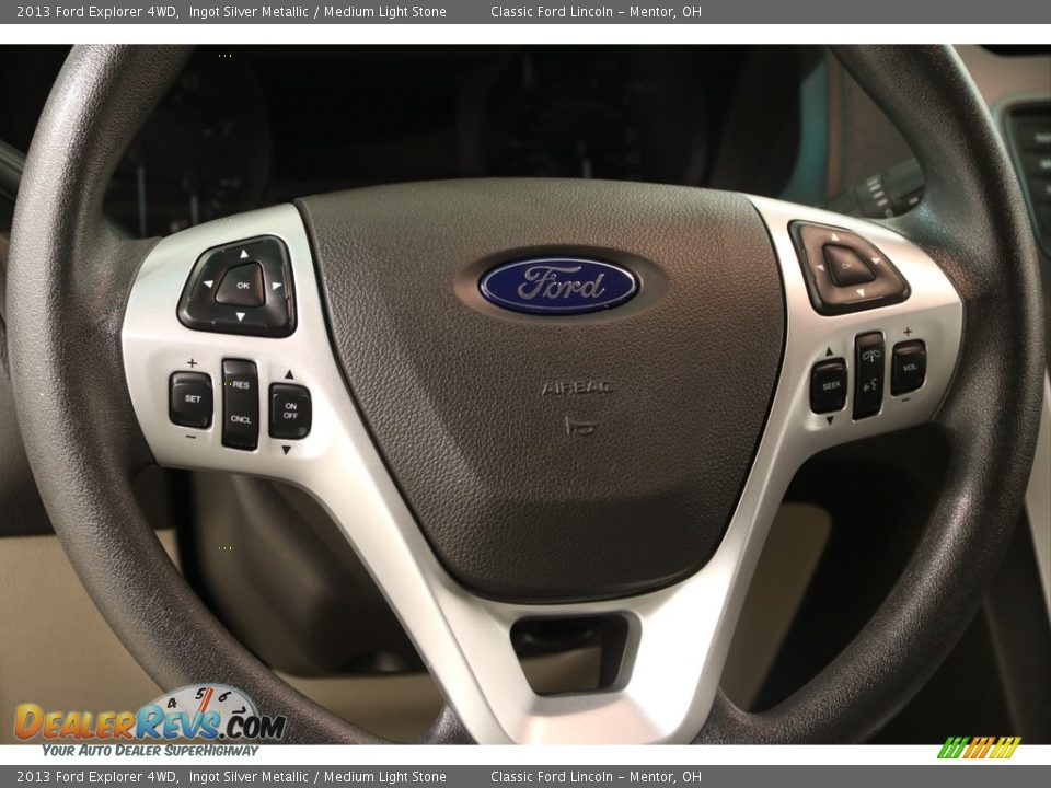 2013 Ford Explorer 4WD Ingot Silver Metallic / Medium Light Stone Photo #6