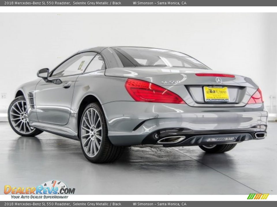 2018 Mercedes-Benz SL 550 Roadster Selenite Grey Metallic / Black Photo #3