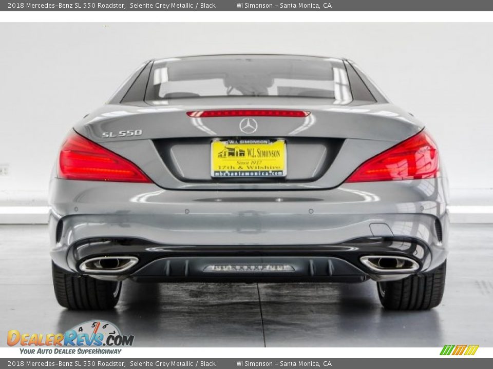 2018 Mercedes-Benz SL 550 Roadster Selenite Grey Metallic / Black Photo #4