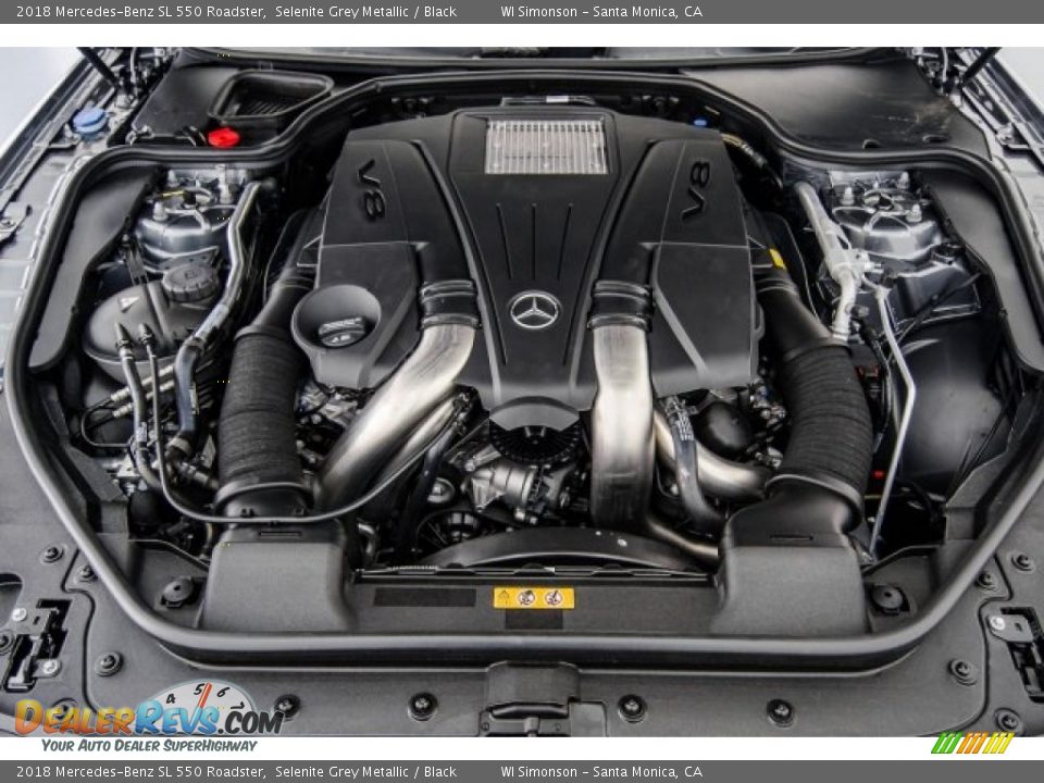 2018 Mercedes-Benz SL 550 Roadster 4.7 Liter DI biturbo DOHC 32-Valve VVT V8 Engine Photo #8