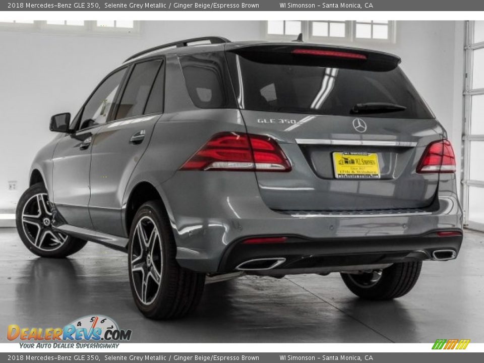 2018 Mercedes-Benz GLE 350 Selenite Grey Metallic / Ginger Beige/Espresso Brown Photo #3