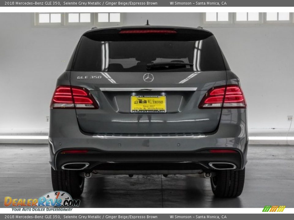 2018 Mercedes-Benz GLE 350 Selenite Grey Metallic / Ginger Beige/Espresso Brown Photo #4