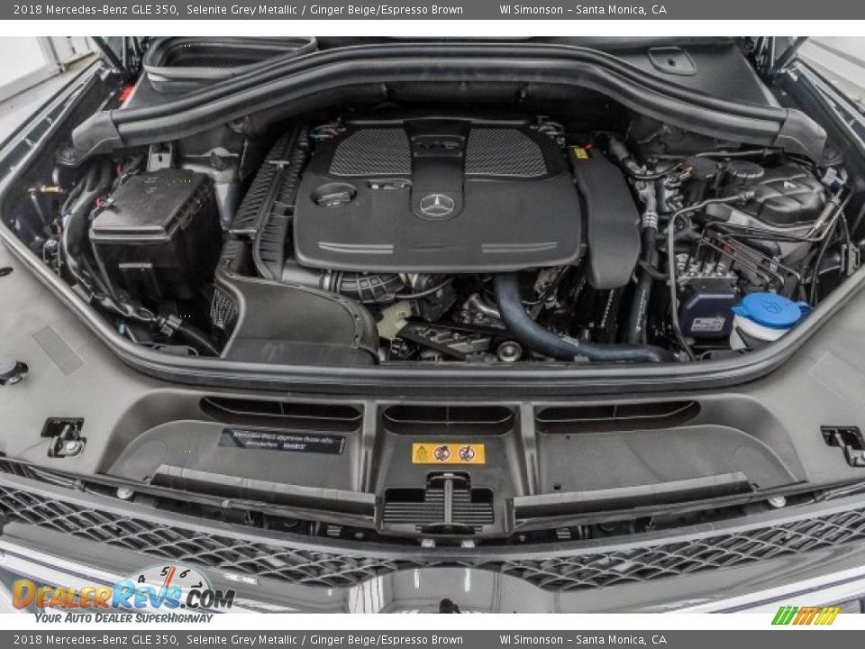 2018 Mercedes-Benz GLE 350 Selenite Grey Metallic / Ginger Beige/Espresso Brown Photo #8