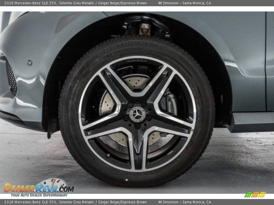 2018 Mercedes-Benz GLE 350 Selenite Grey Metallic / Ginger Beige/Espresso Brown Photo #9