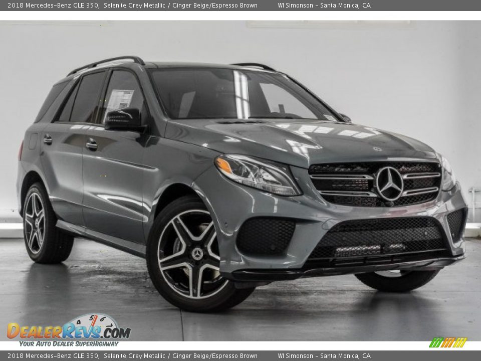 2018 Mercedes-Benz GLE 350 Selenite Grey Metallic / Ginger Beige/Espresso Brown Photo #12