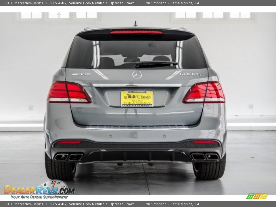 2018 Mercedes-Benz GLE 63 S AMG Selenite Grey Metallic / Espresso Brown Photo #4