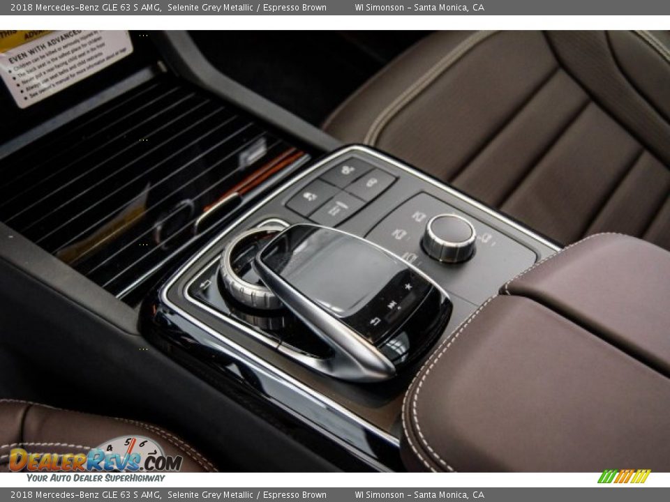 2018 Mercedes-Benz GLE 63 S AMG Selenite Grey Metallic / Espresso Brown Photo #7